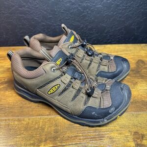 KEEN Men's‎ Size 7 Rialto Traveler Hiking Shoes Lace Up Leather Brown Sneakers
